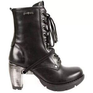 New Rock, PunkRock, Gothic leather boots, steel heels